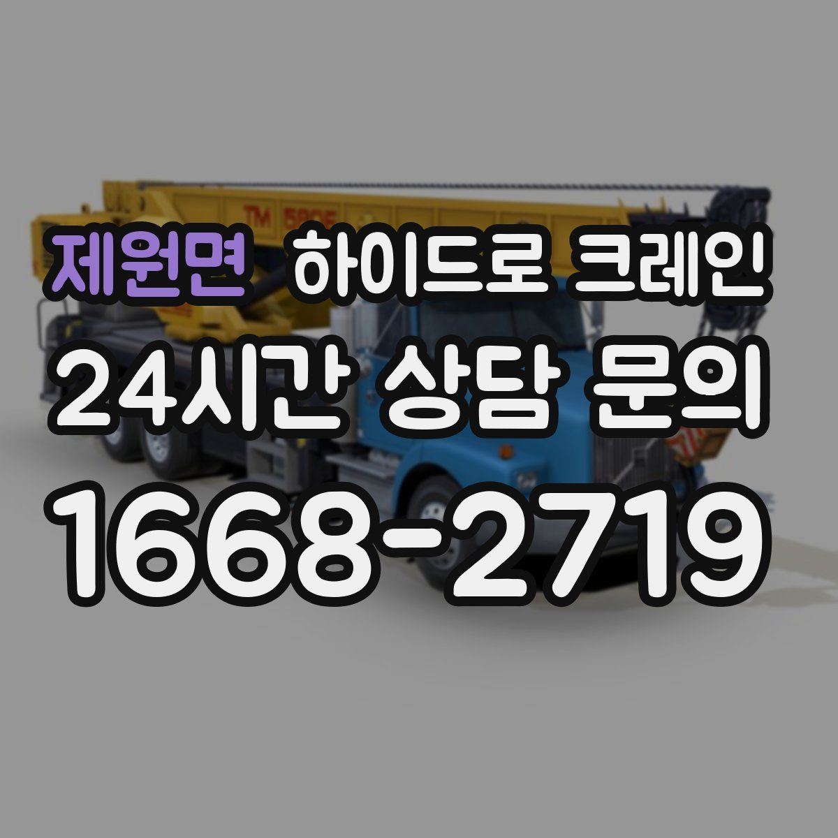 제원면 하이드로 크레인