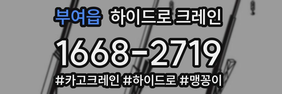 부여읍 하이드로 크레인