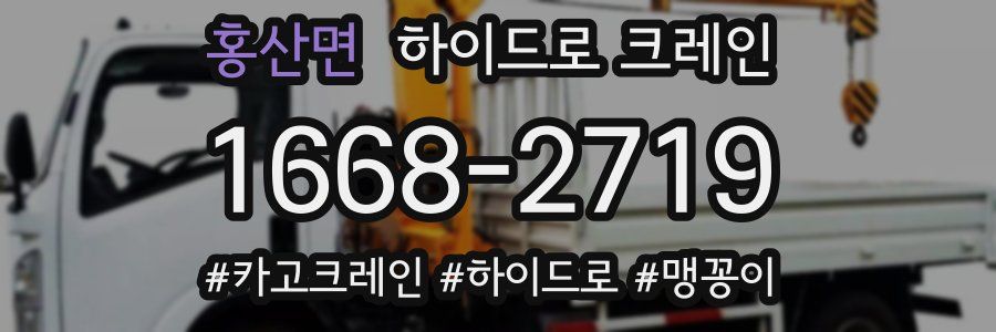홍산면 하이드로 크레인