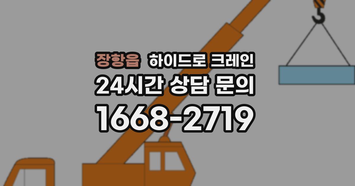 장항읍 하이드로 크레인