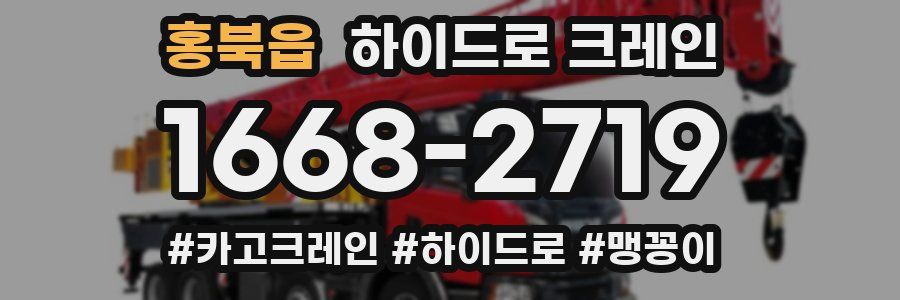 홍북읍 하이드로 크레인