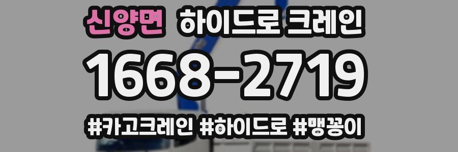 신양면 하이드로 크레인