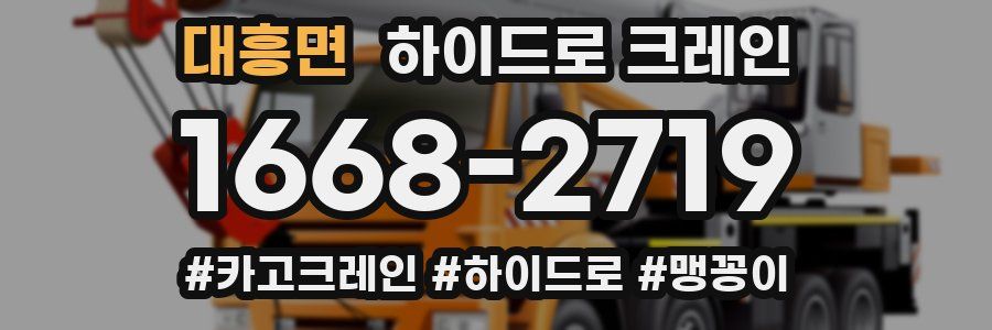 대흥면 하이드로 크레인