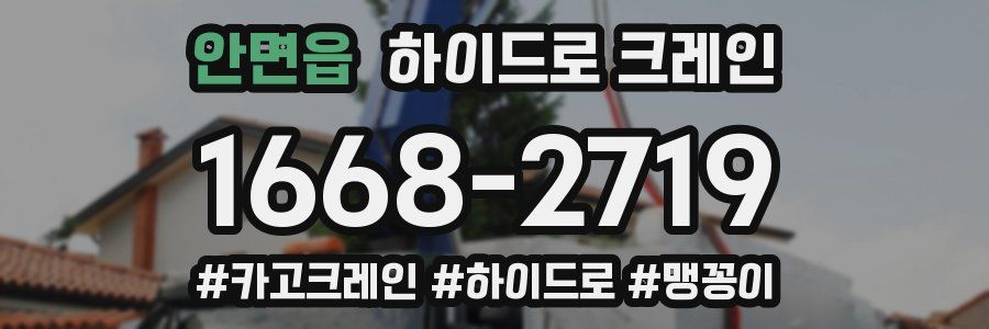 안면읍 하이드로 크레인