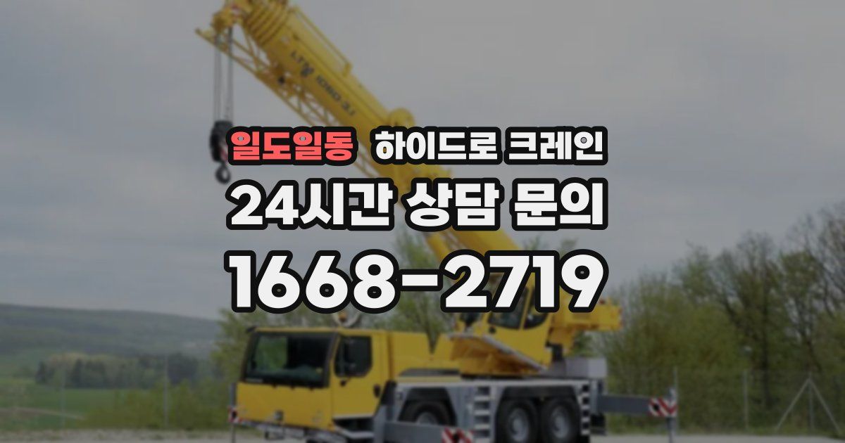 일도일동 하이드로 크레인