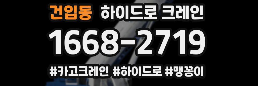 건입동 하이드로 크레인