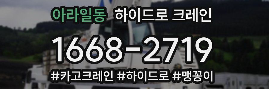 아라일동 하이드로 크레인