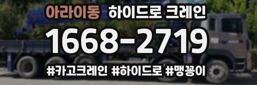 아라이동 하이드로 크레인