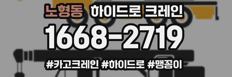 노형동 하이드로 크레인