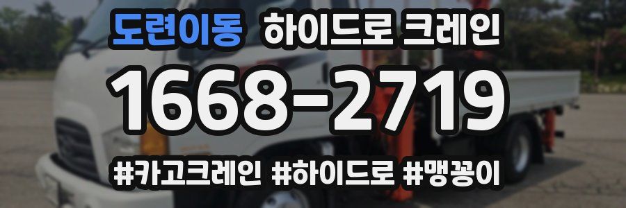 도련이동 하이드로 크레인