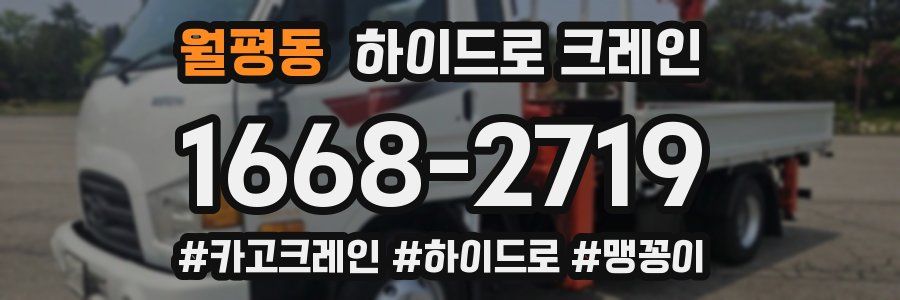 월평동 하이드로 크레인