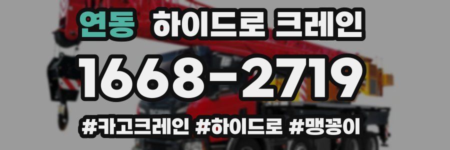 연동 하이드로 크레인