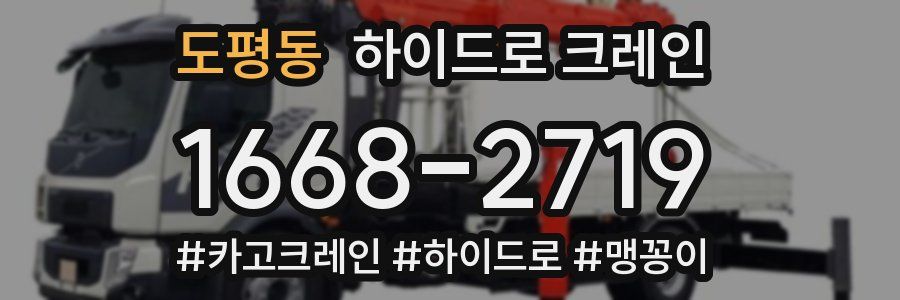 도평동 하이드로 크레인
