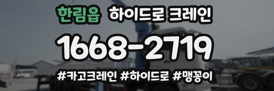 한림읍 하이드로 크레인