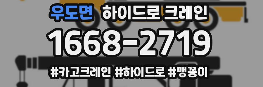 우도면 하이드로 크레인