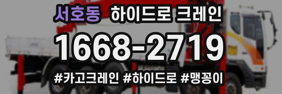 서호동 하이드로 크레인