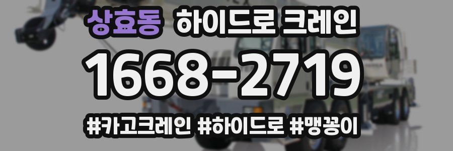 상효동 하이드로 크레인