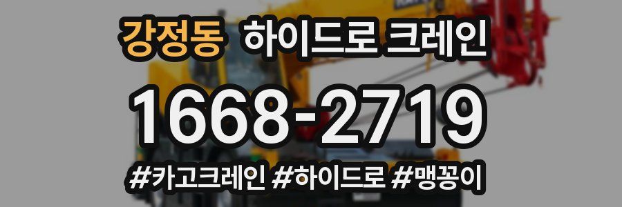강정동 하이드로 크레인