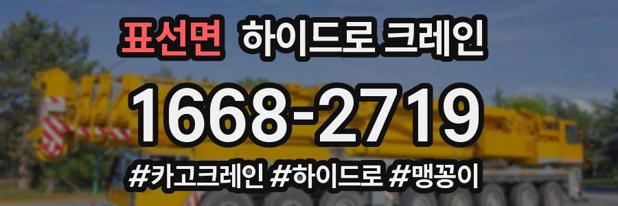 표선면 하이드로 크레인