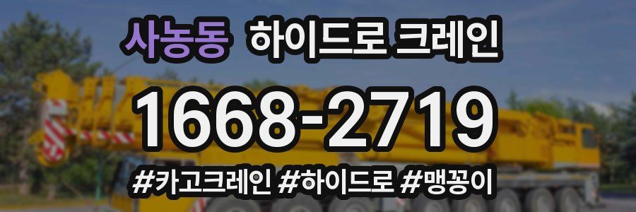 사농동 하이드로 크레인