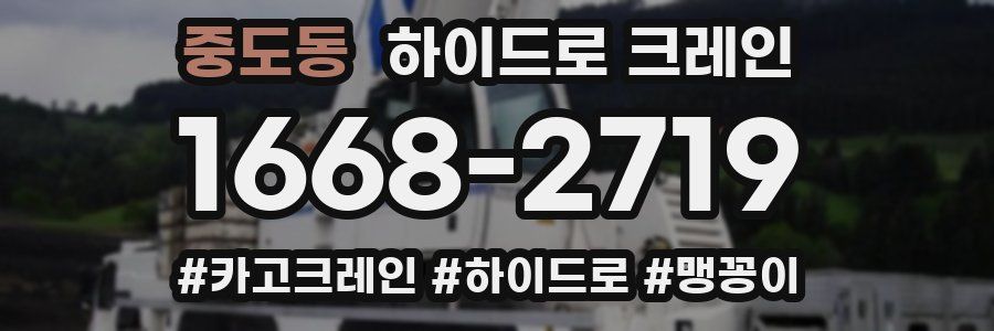 중도동 하이드로 크레인