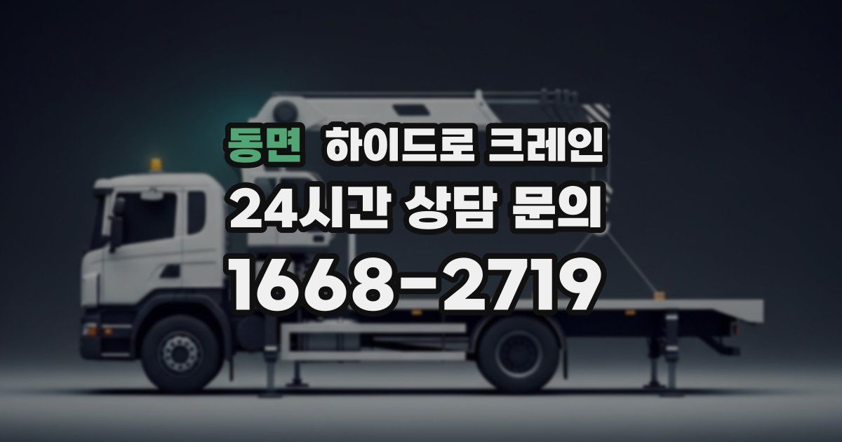 동면 하이드로 크레인