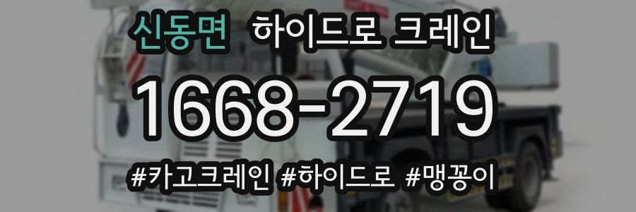 신동면 하이드로 크레인