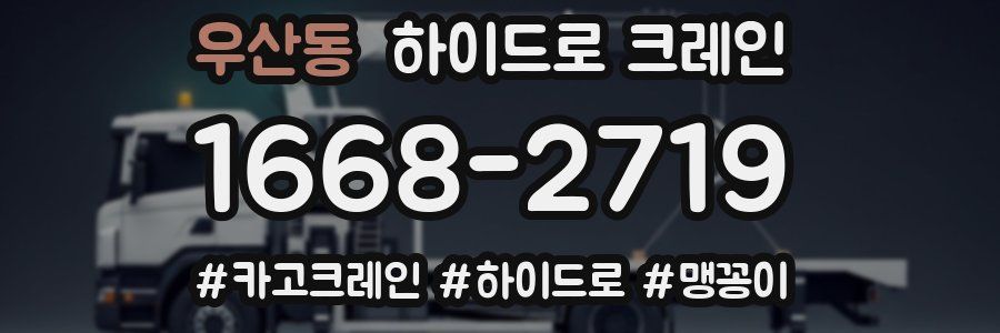 우산동 하이드로 크레인