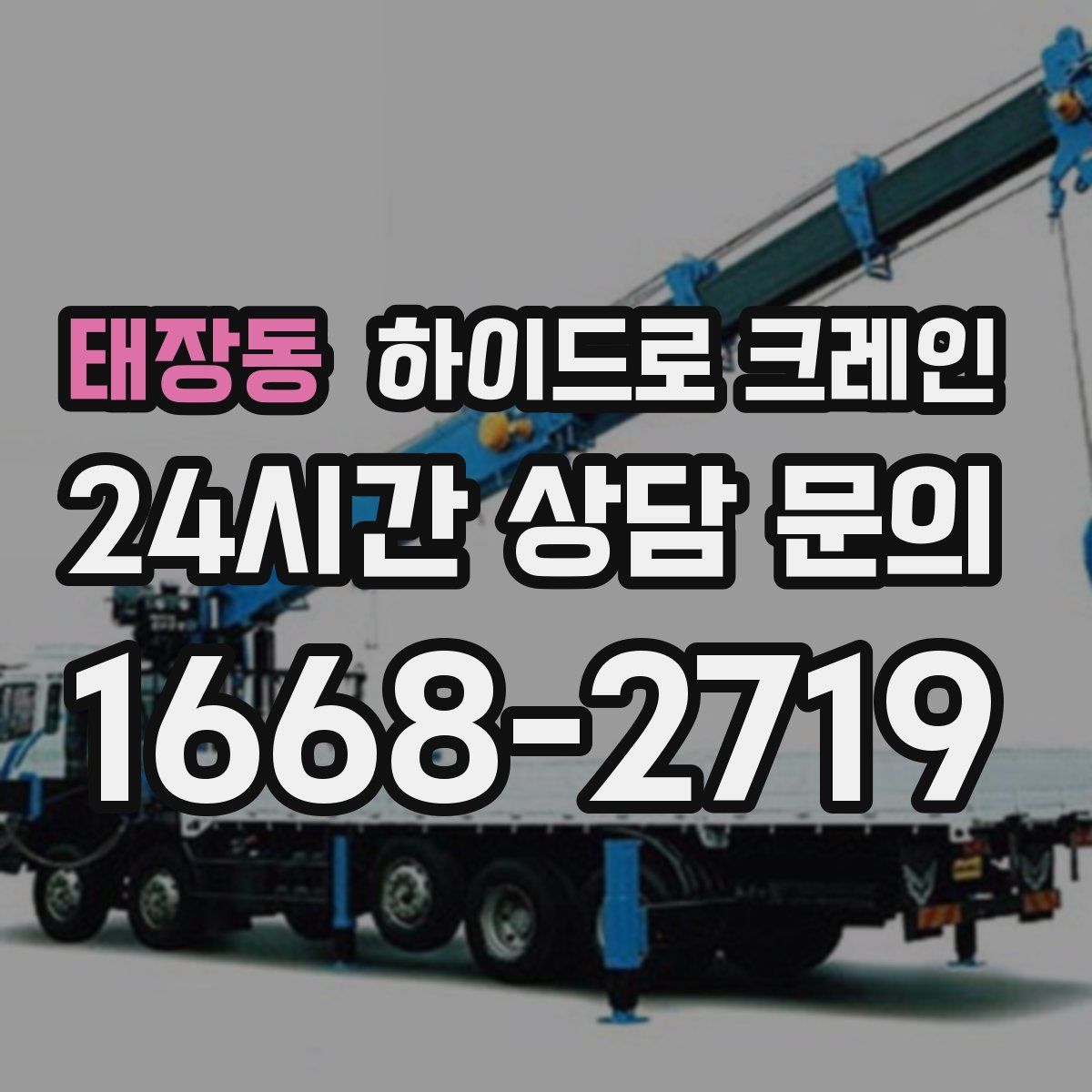 태장동 하이드로 크레인