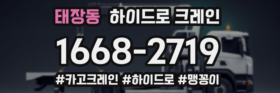 태장동 하이드로 크레인