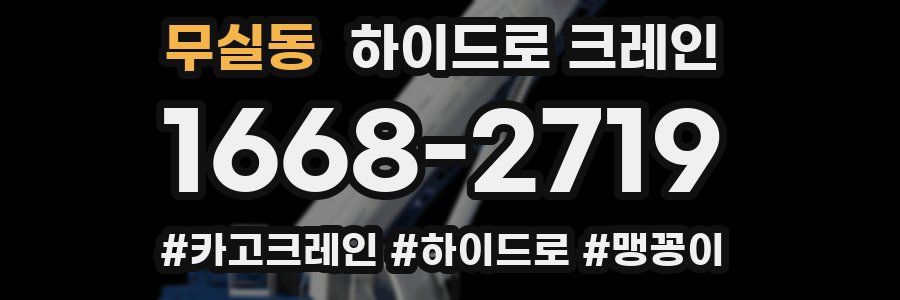 무실동 하이드로 크레인