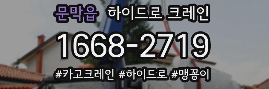 문막읍 하이드로 크레인