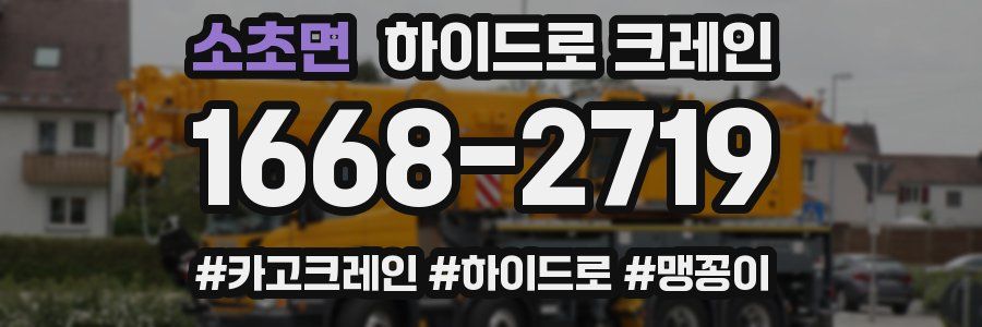 소초면 하이드로 크레인