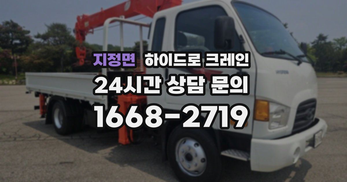 지정면 하이드로 크레인