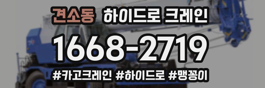 견소동 하이드로 크레인