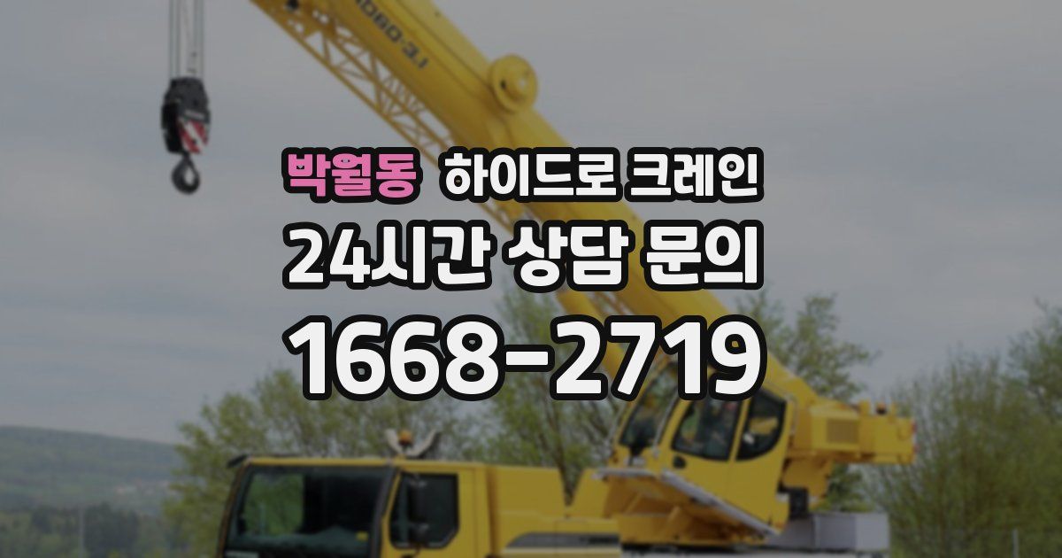 박월동 하이드로 크레인