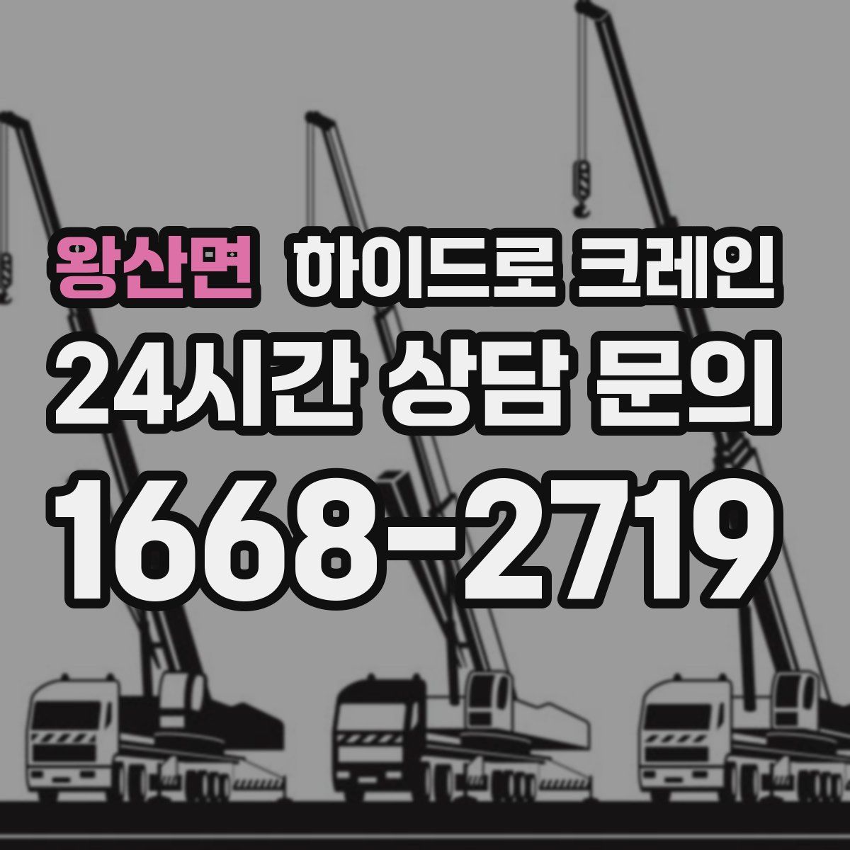 왕산면 하이드로 크레인