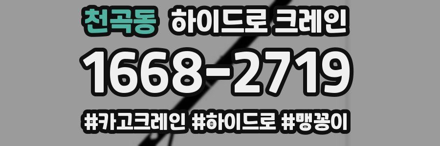 천곡동 하이드로 크레인