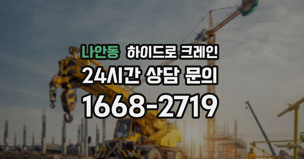 나안동 하이드로 크레인