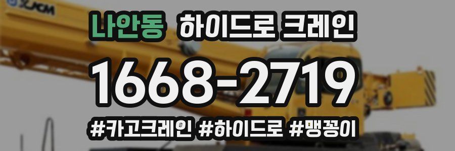 나안동 하이드로 크레인