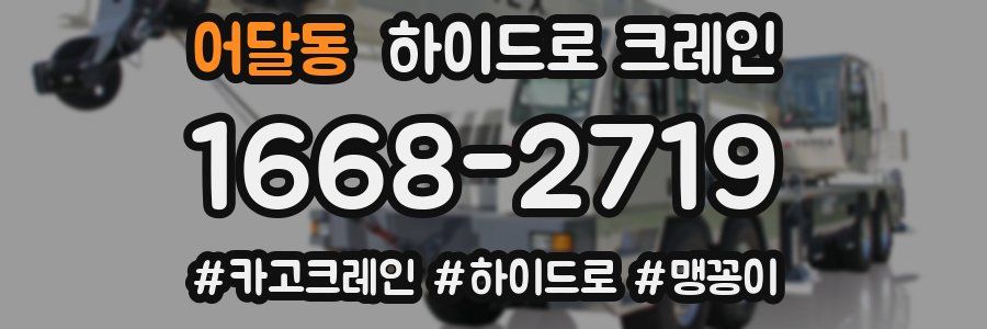 어달동 하이드로 크레인