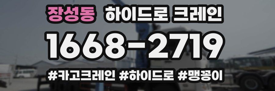 장성동 하이드로 크레인
