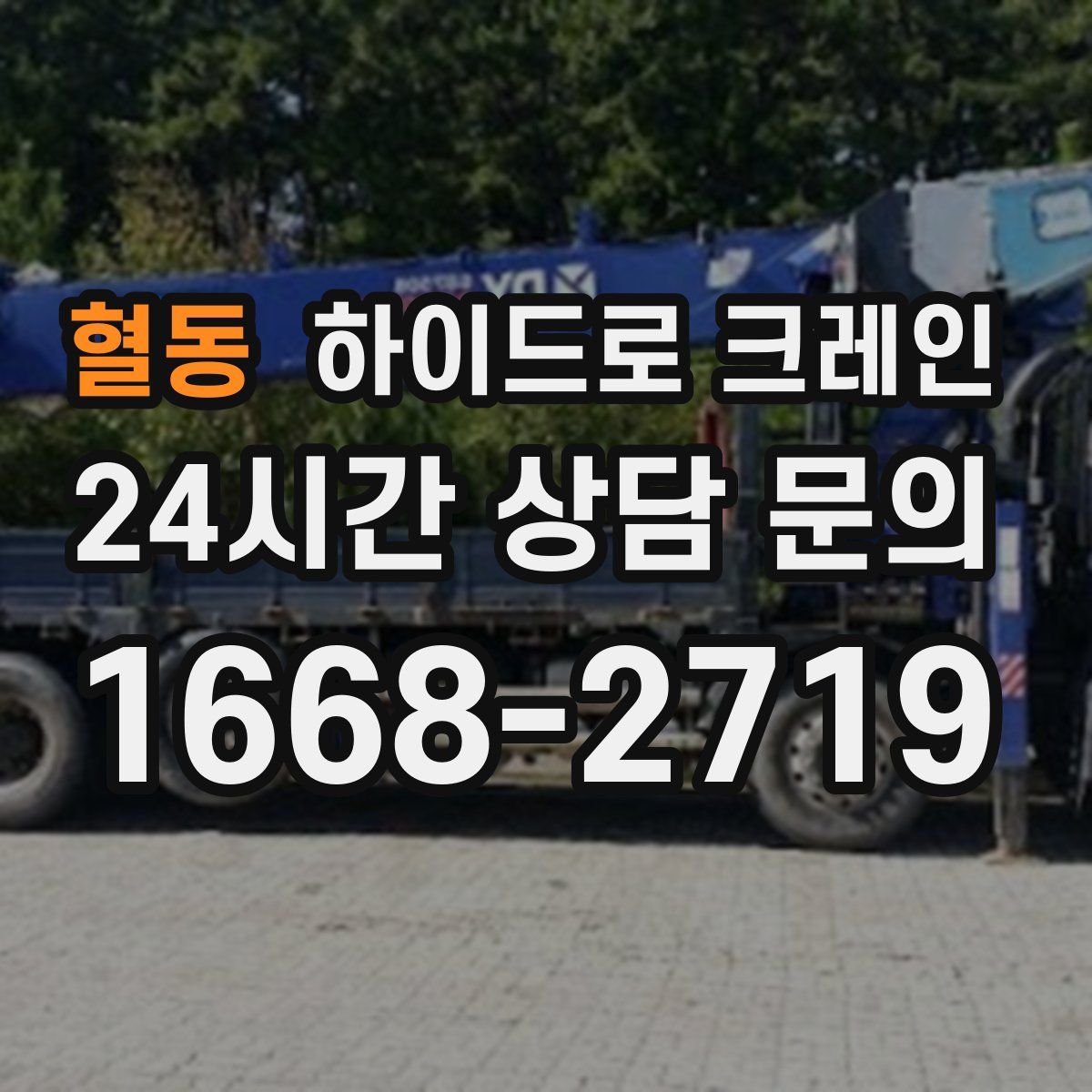 혈동 하이드로 크레인