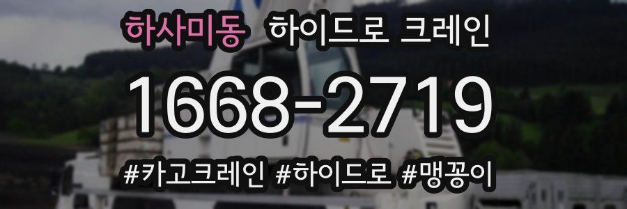 하사미동 하이드로 크레인