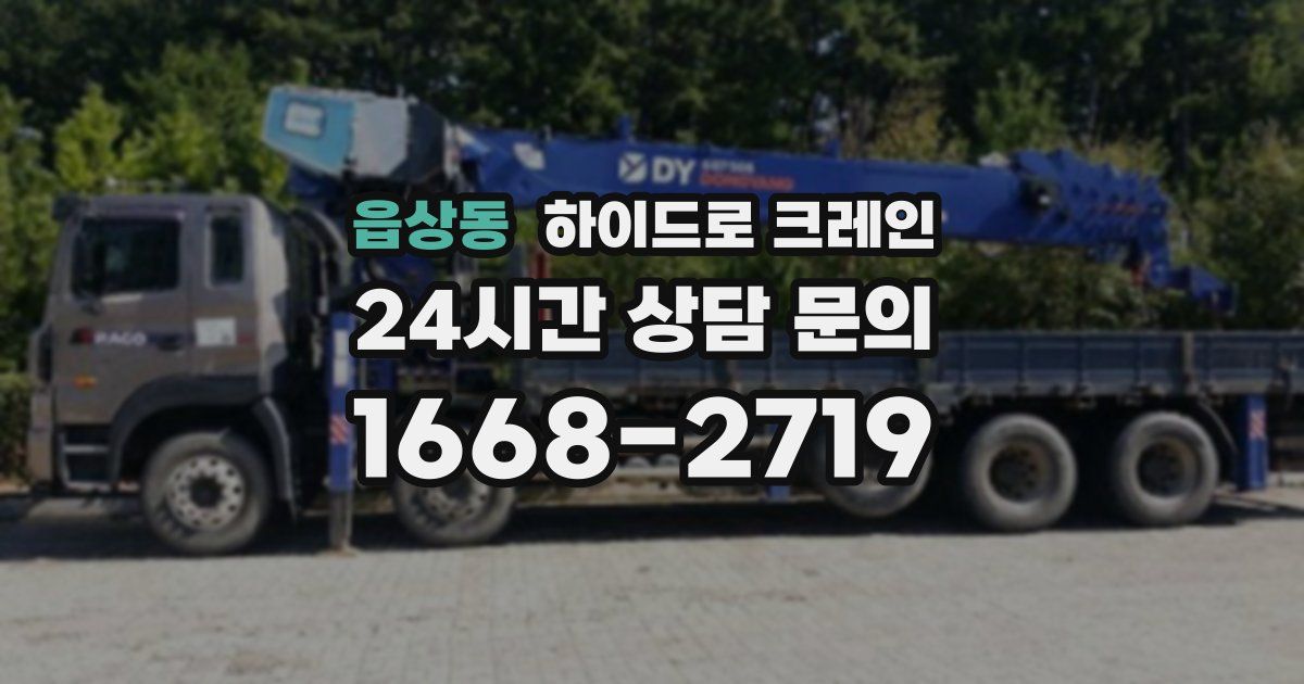 읍상동 하이드로 크레인