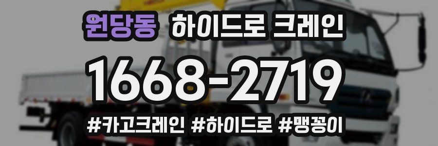 원당동 하이드로 크레인