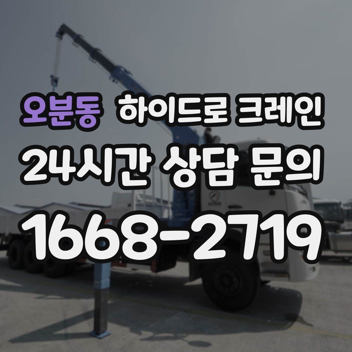 오분동 하이드로 크레인 카고크레인과 비교해 어떤 상황에서 유리한지 정리