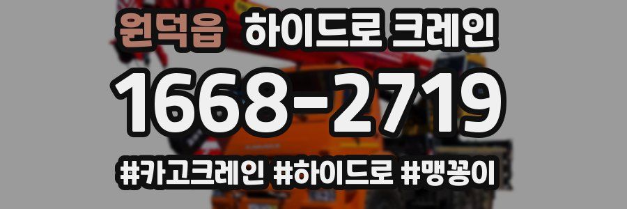 원덕읍 하이드로 크레인