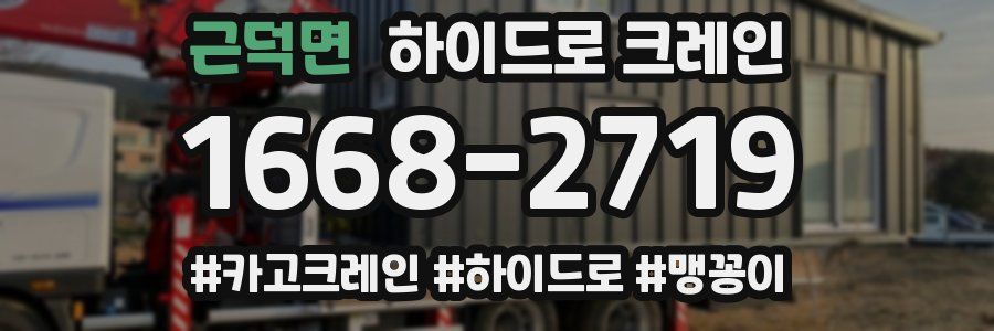 근덕면 하이드로 크레인