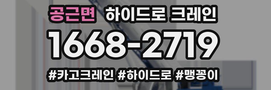 공근면 하이드로 크레인